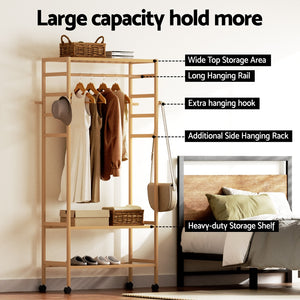 Clothes Rack Wardrobe | Coat Stand 169cm | Bedroom Storage Solution