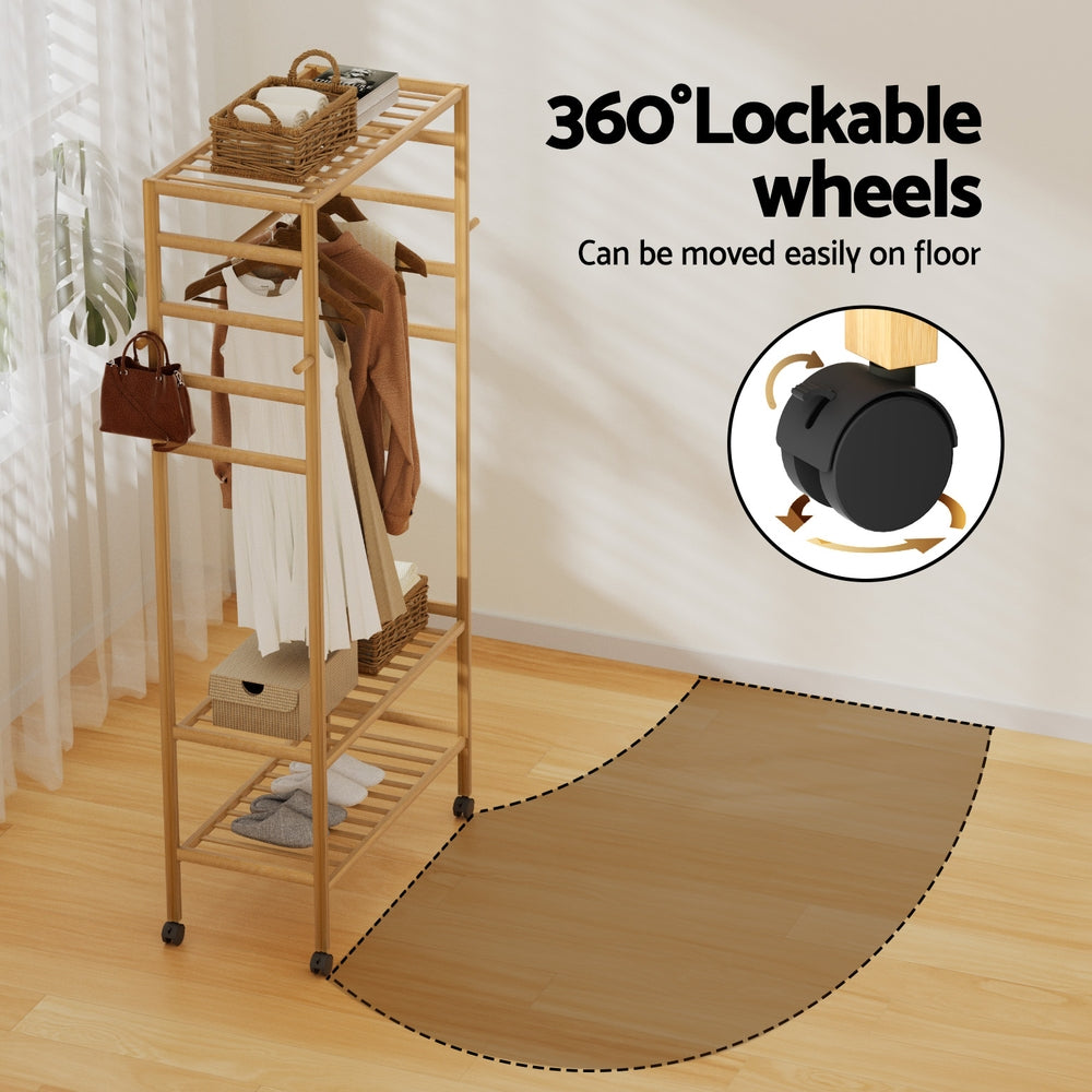 Clothes Rack Wardrobe | Coat Stand 169cm | Bedroom Storage Solution