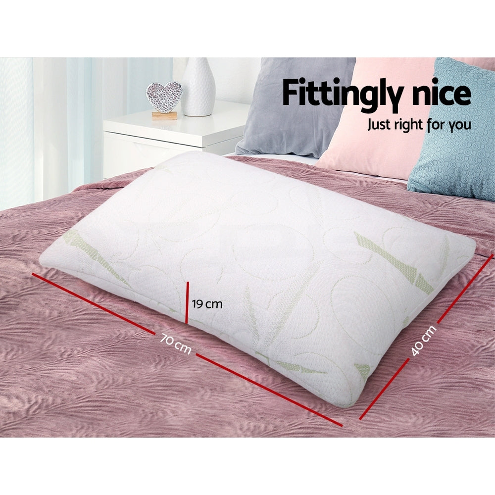 Giselle Bedding Memory Foam Pillow | Bamboo | Twin Pack