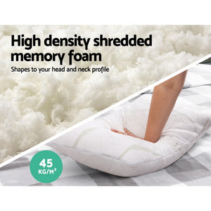 Giselle Bedding Memory Foam Pillow | Bamboo | Twin Pack