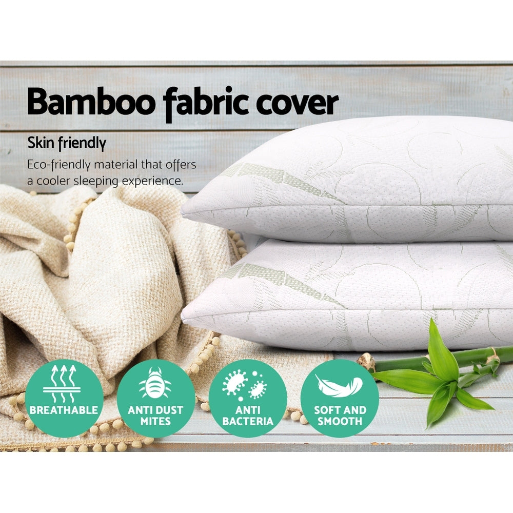 Giselle Bedding Memory Foam Pillow | Bamboo | Twin Pack