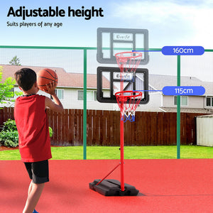 Everfit 1.6M Kids Basketball Hoop Stand System | Portable