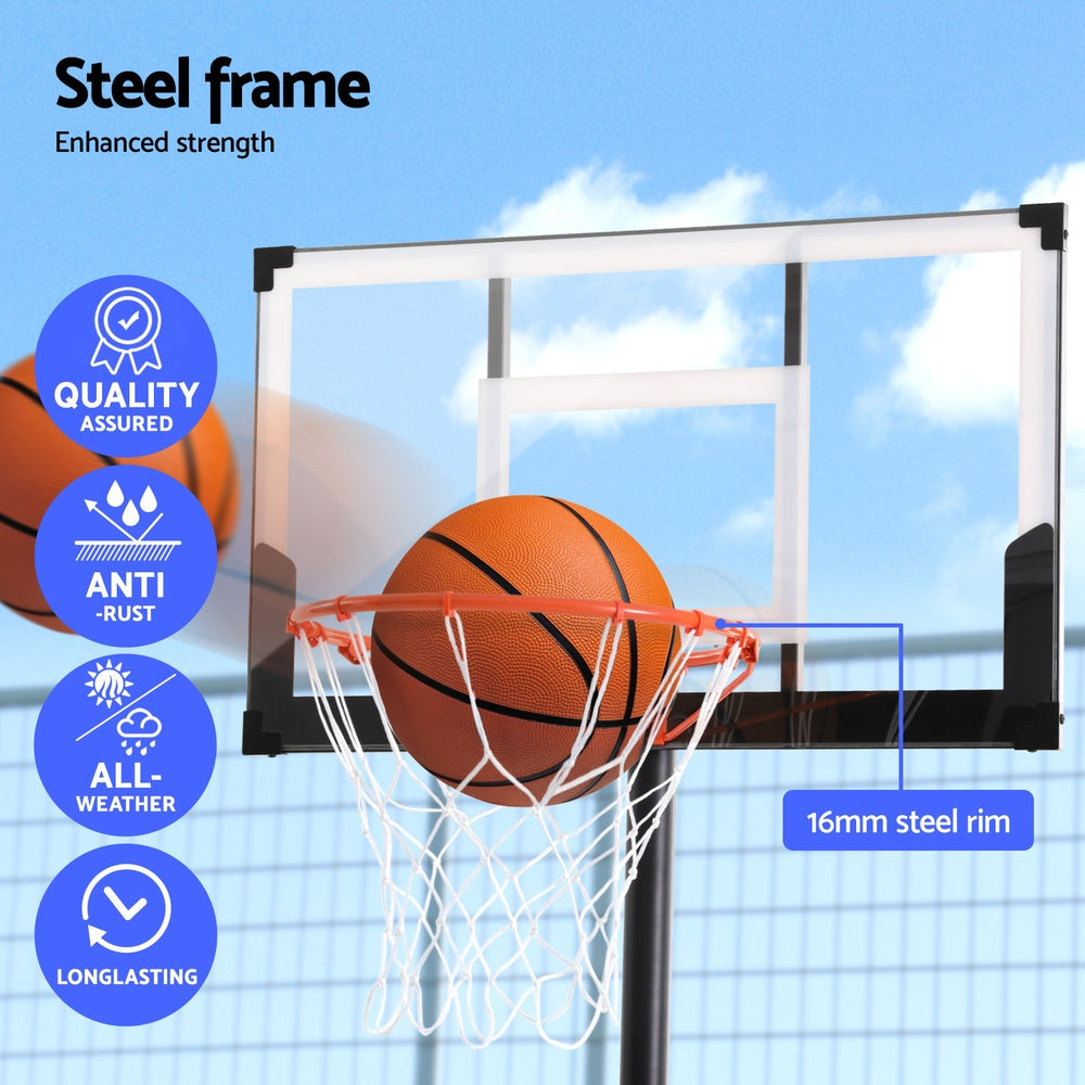 Everfit Basketball Hoop Stand | 3.05m | Height Adjustable | Portable with Knob