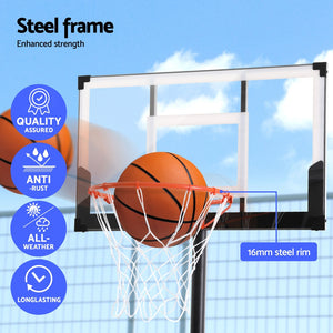 Everfit Basketball Hoop Stand | 3.05m | Height Adjustable | Portable with Knob