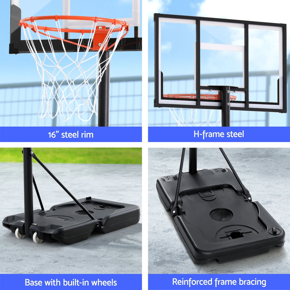 Everfit Basketball Hoop Stand | 3.05m | Height Adjustable | Portable with Knob