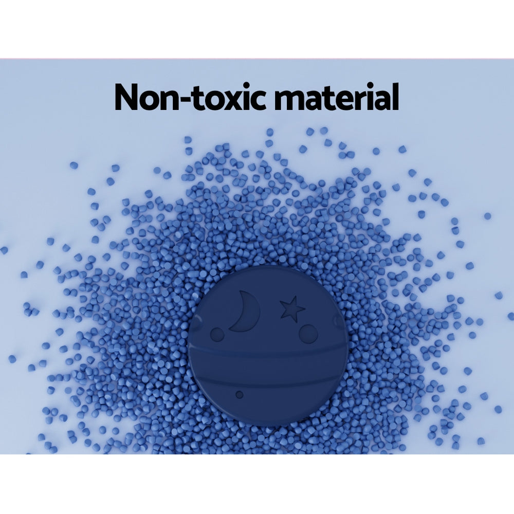 Keezi Kids Basketball Hoop Stand | Adjustable | 6-in-1 Sports Center | Toys Set | Blue