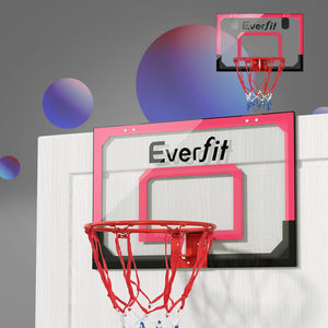 Everfit 23" Mini Basketball Hoop Backboard | Door Wall Mounted | Sports Kids | Red