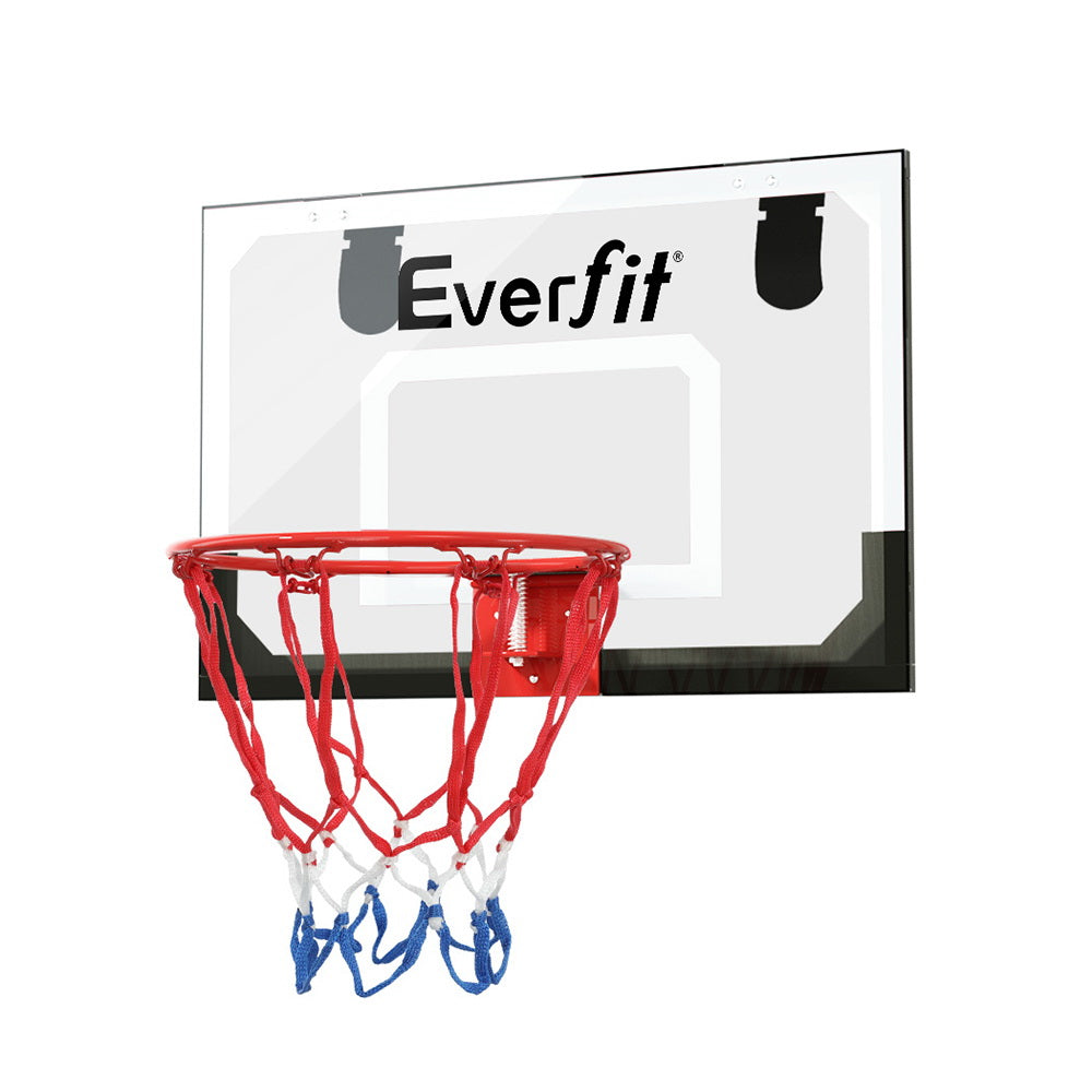 Everfit 23" Mini Basketball Hoop Backboard | Door Wall Mounted | Sports Kids | Black