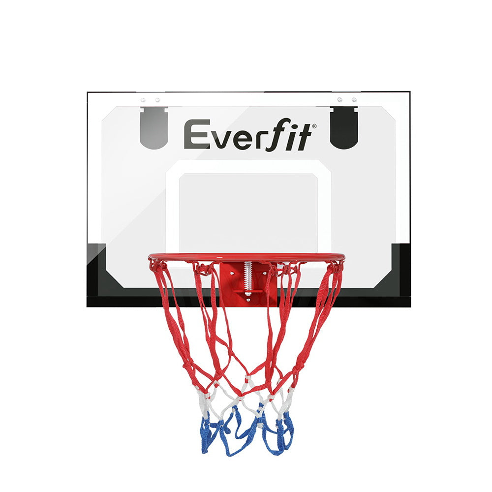 Everfit 23" Mini Basketball Hoop Backboard | Door Wall Mounted | Sports Kids | Black