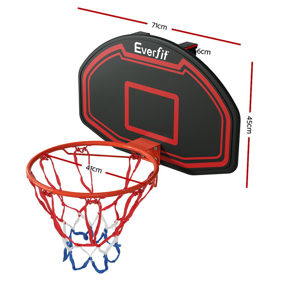 Everfit 38" Basketball Hoop Backboard | Door Wall Mounted Ring Net | Sports Kids