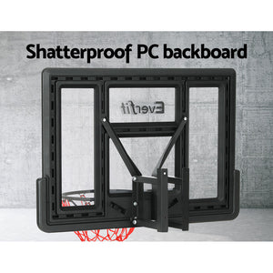 Everfit 45" Basketball Hoop Backboard | Wall Mounted Ring Net | Sports Pro System
