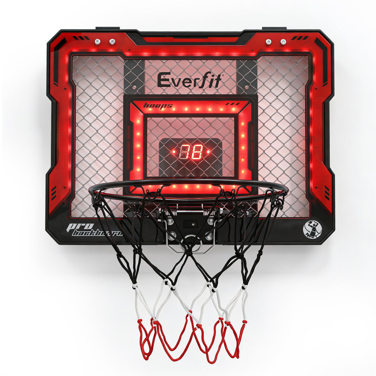 Over Door Mini Basketball Hoop | LED Scoreboard | Kids Set | 40x30cm