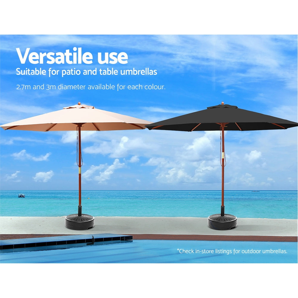 Instahut 51cm Outdoor Umbrella Base | Round Stand Pod