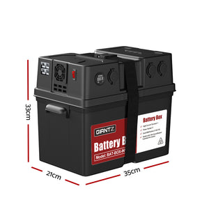 Giantz Battery Box 500W Inverter | Deep Cycle Battery | Portable | Caravan | Camping | USB