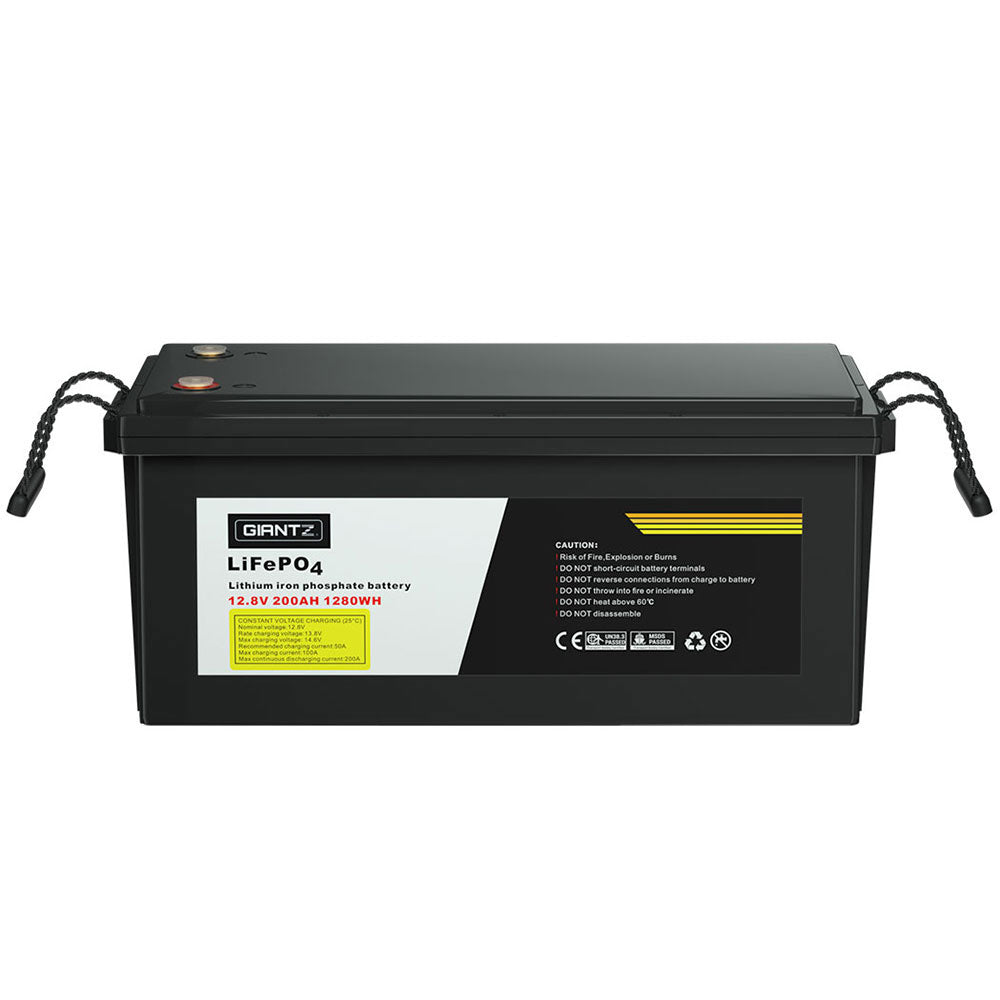 12V 200Ah Lithium Battery | LiFePO4 Deep Cycle with Solar Box | Caravan & Camping