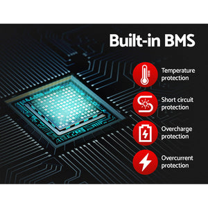 12V 200Ah Lithium Battery | LiFePO4 Deep Cycle with Solar Box | Caravan & Camping
