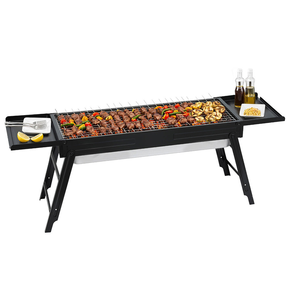 Grillz BBQ Grill | Charcoal Smoker | Foldable Portable Barbecue | Camping Use