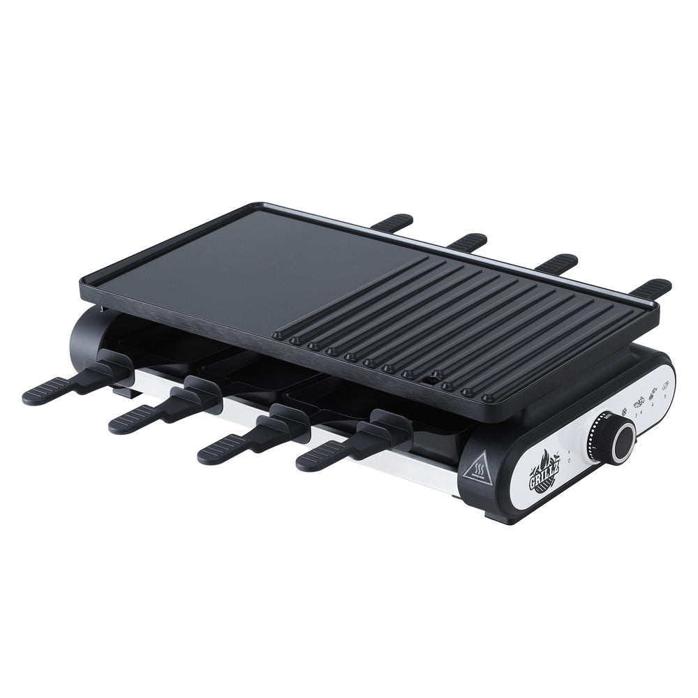 Grillz Electric BBQ Grill 1400W | Non-Stick Hot Plate with 7 Cooking Pans | Indoor & Outdoor Cooking Appliance