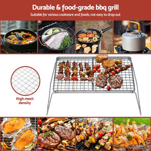 Grillz BBQ Grill | Charcoal Smoker | Foldable | Portable Camping Use