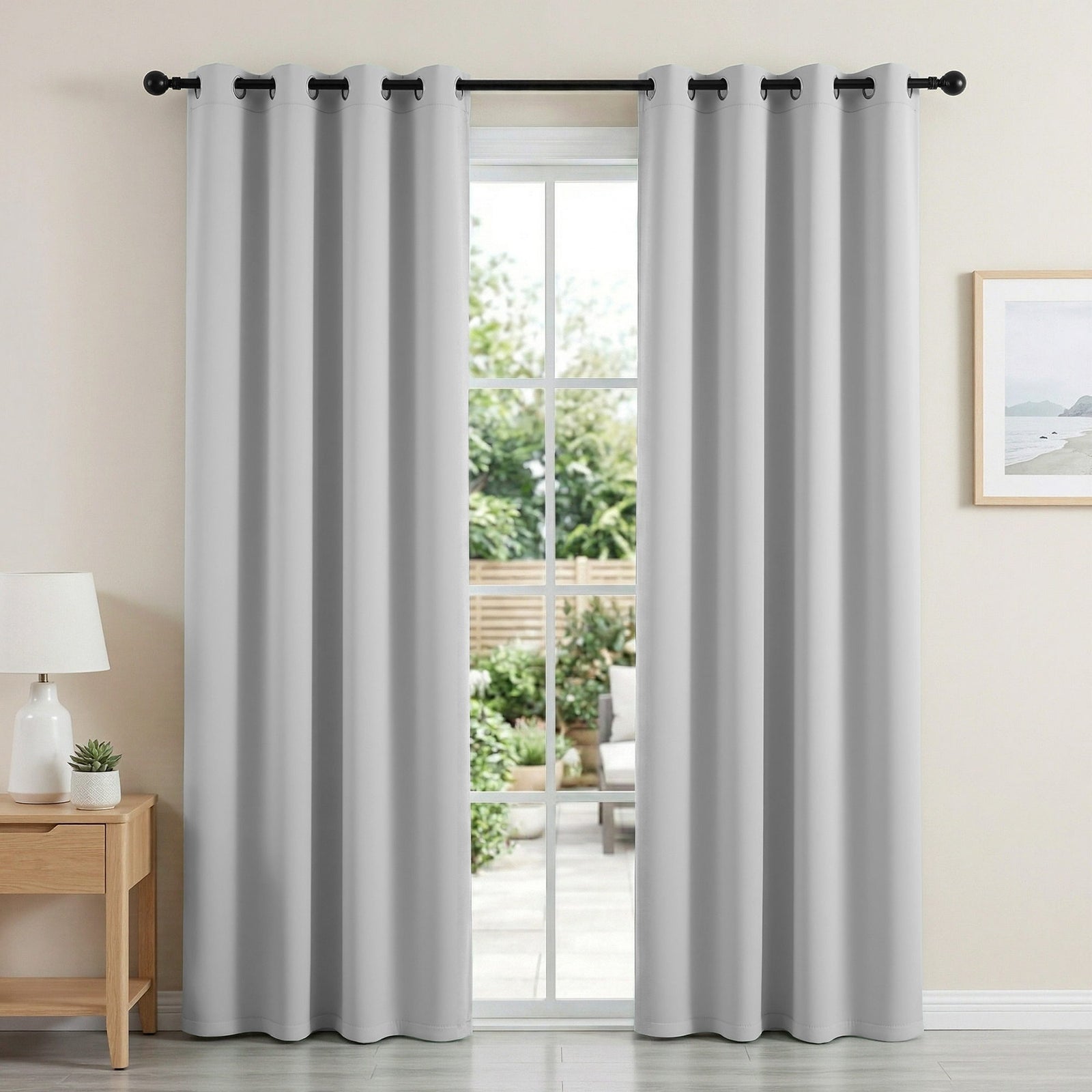 Blockout Curtains | 2 Pack | 132 x 213cm | Thermal Eyelet | Grey