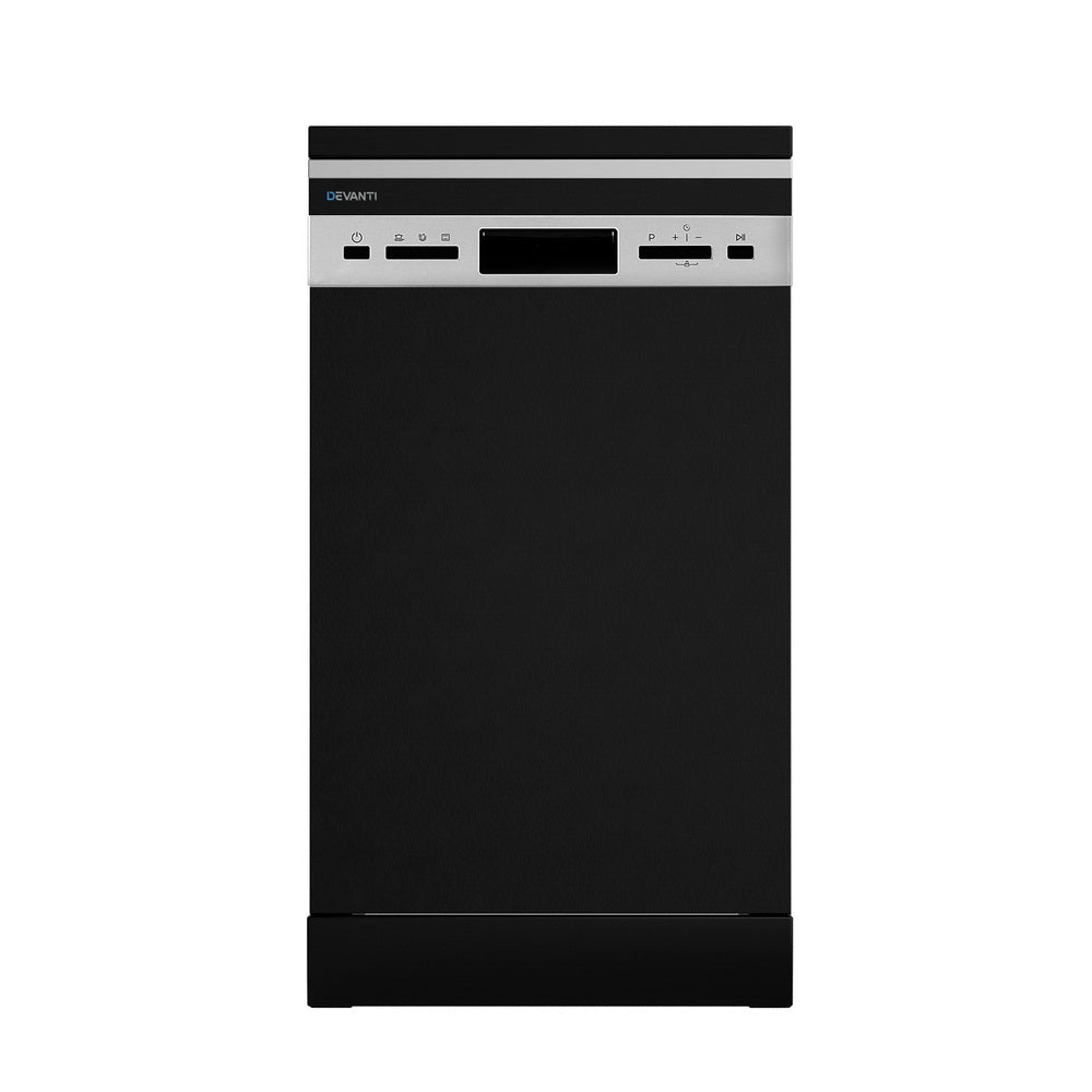 Devanti 10 Place Settings Freestanding Dishwasher | Black