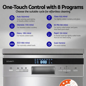 Freestanding Dishwasher | 10 Place Settings | Silver