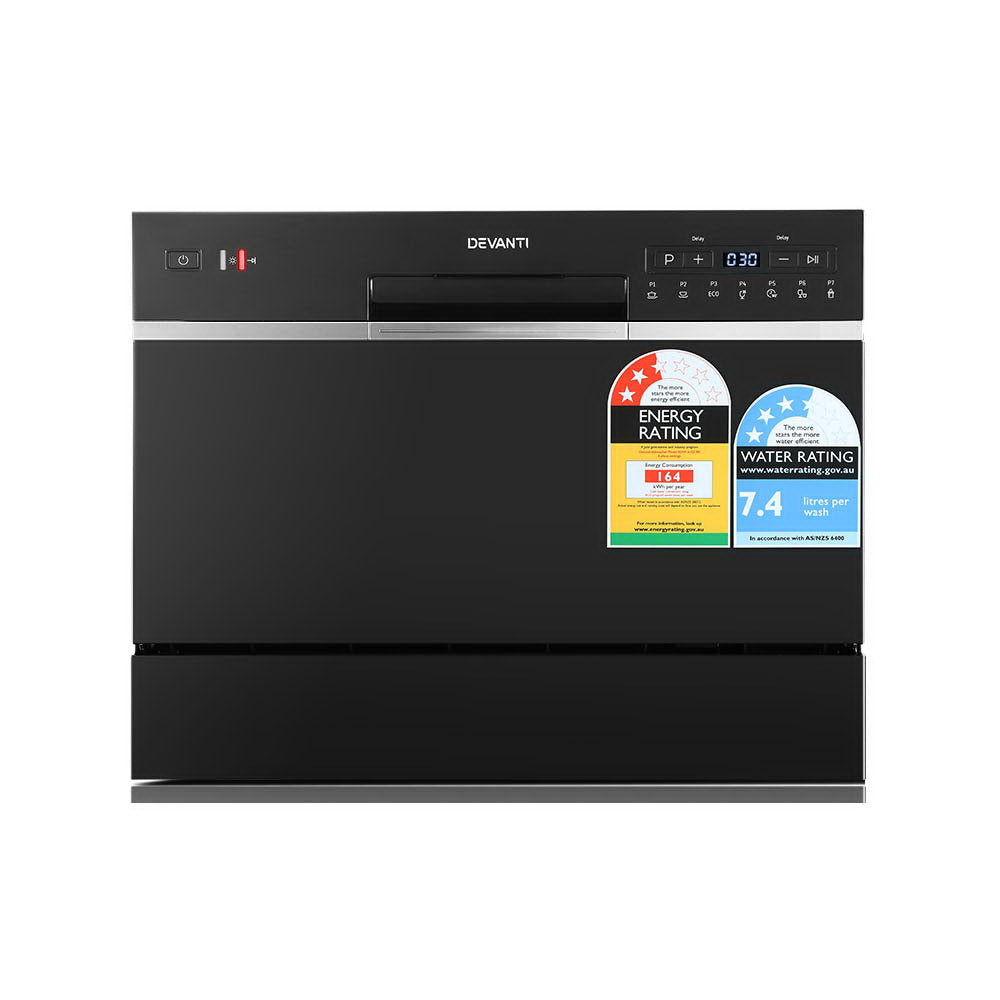 Benchtop Dishwasher | 6 Place Settings | Black