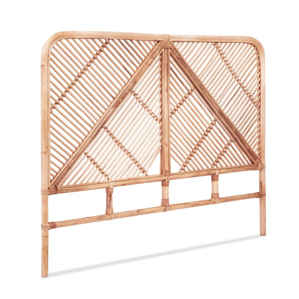 Double Bed Headboard | Rattan Bedhead | FRED | Pine