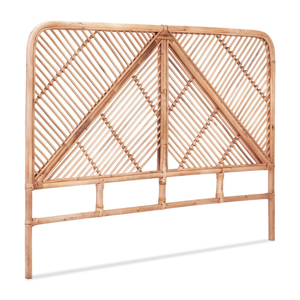 Queen Bed Headboard | Rattan Bedhead | FRED | Pine