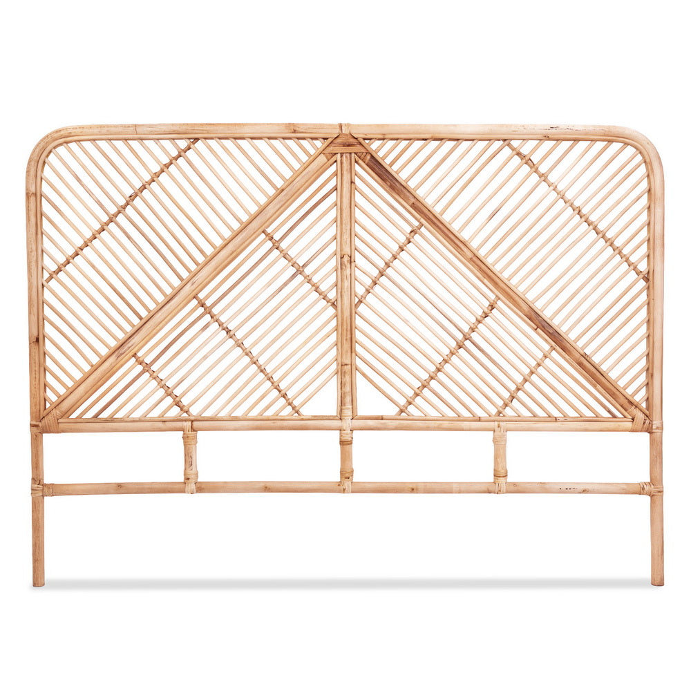 Queen Bed Headboard | Rattan Bedhead | FRED | Pine
