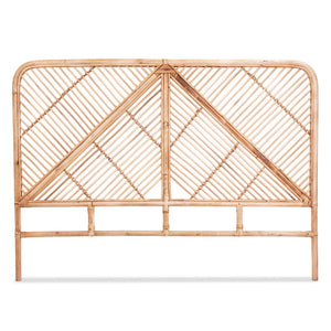 Queen Bed Headboard | Rattan Bedhead | FRED | Pine