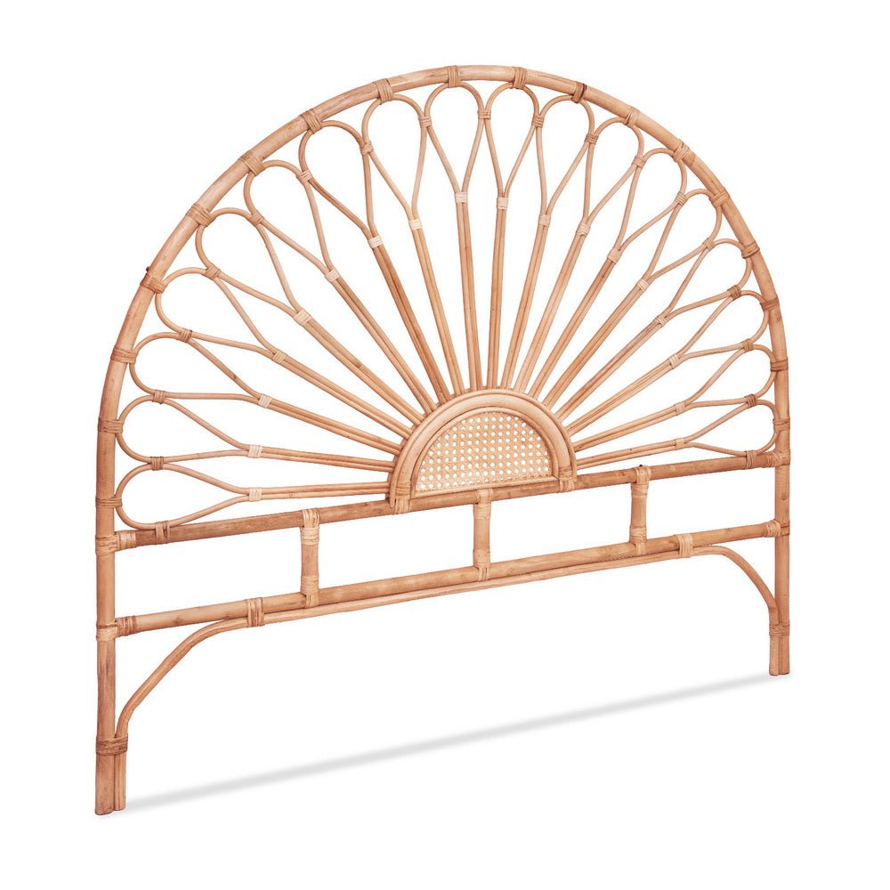 Double Bed Headboard | Rattan Bedhead | MARI | Pine
