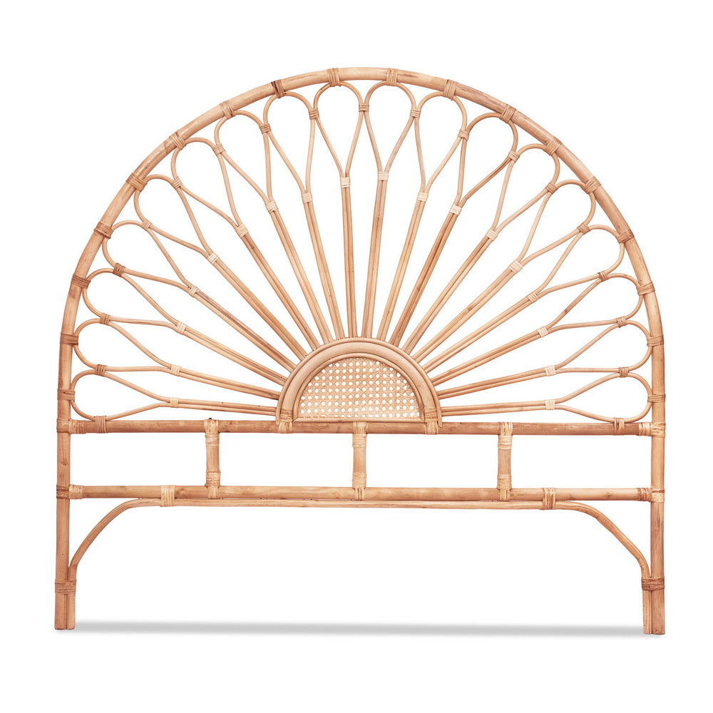 Double Bed Headboard | Rattan Bedhead | MARI | Pine