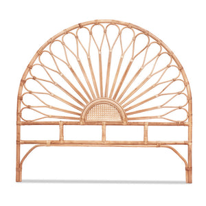 Double Bed Headboard | Rattan Bedhead | MARI | Pine