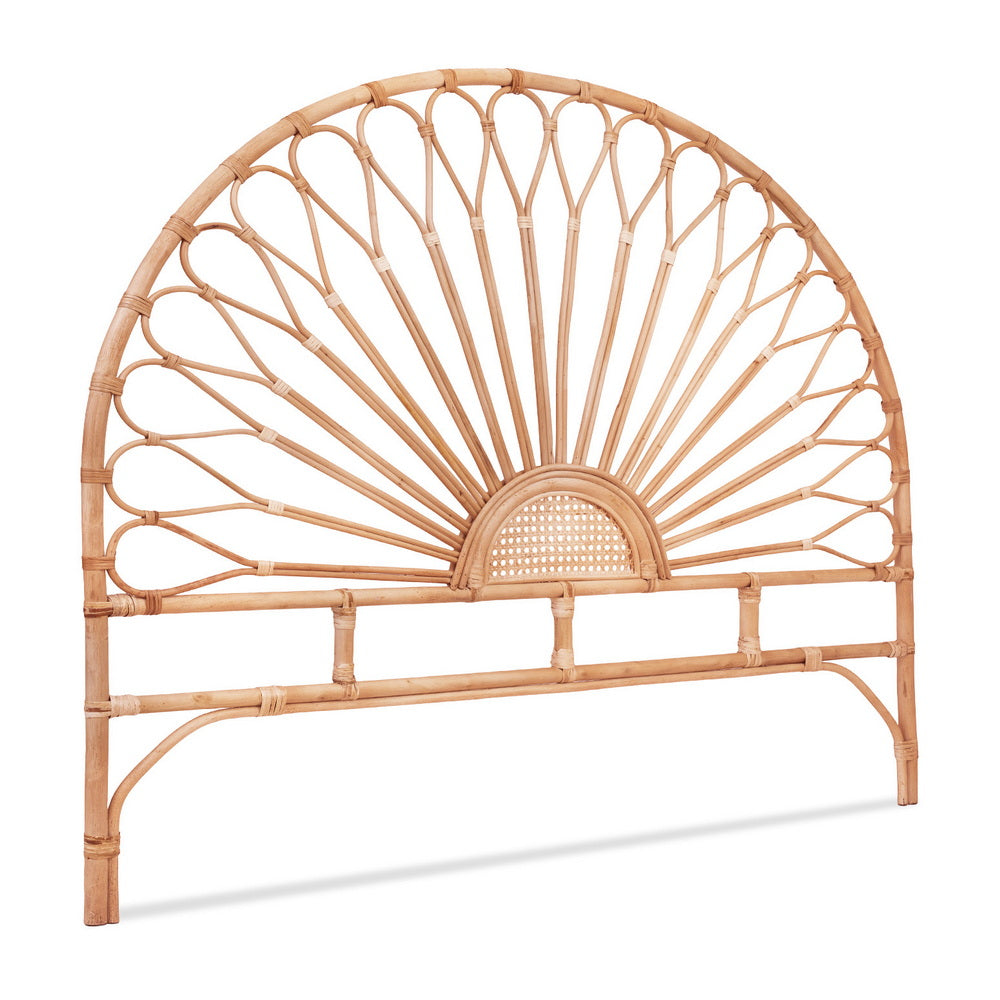 Queen Bed Headboard | Rattan Bedhead | MARI | Pine