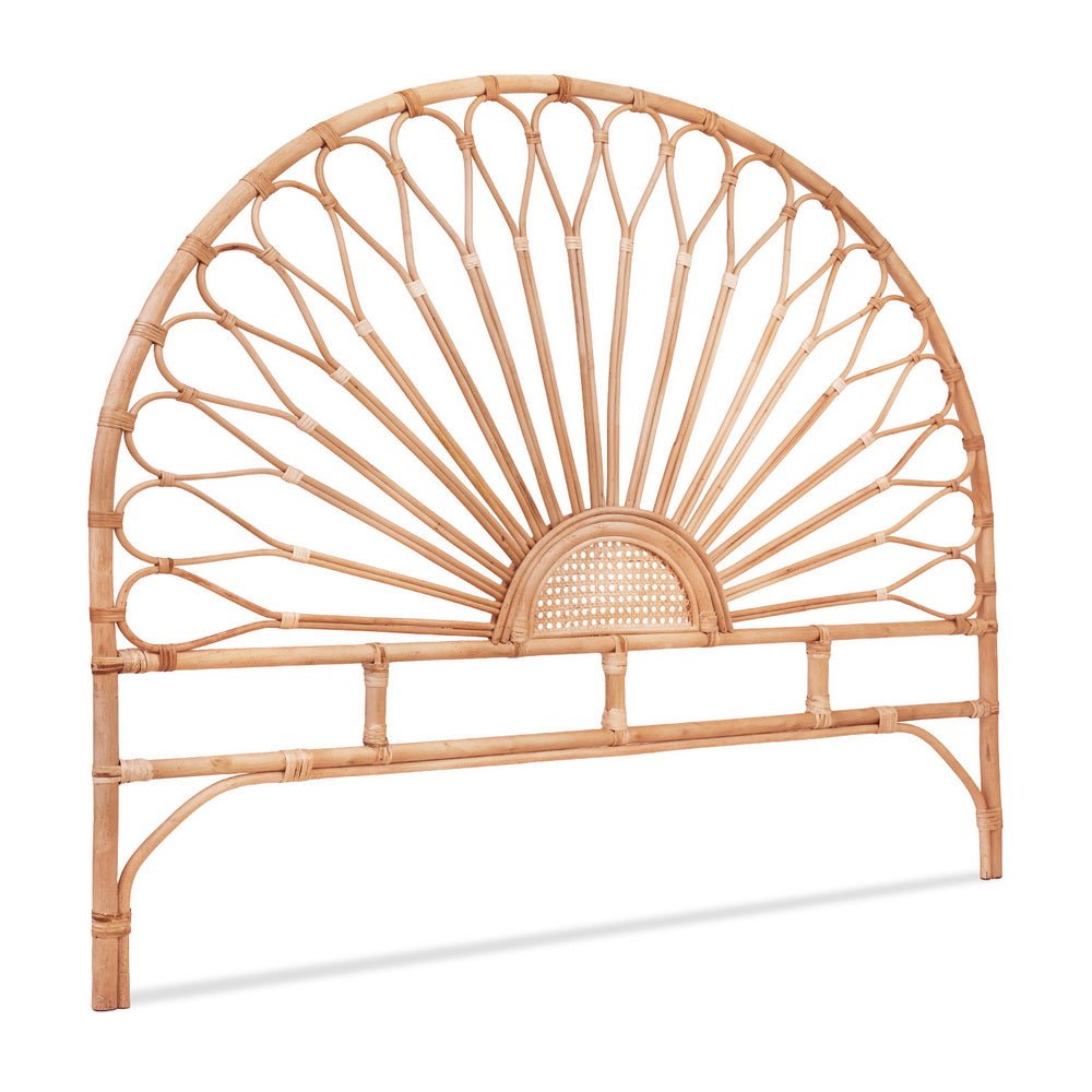 Queen Bed Headboard | Rattan Bedhead | MARI | Pine
