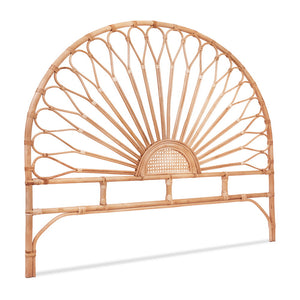 Queen Bed Headboard | Rattan Bedhead | MARI | Pine