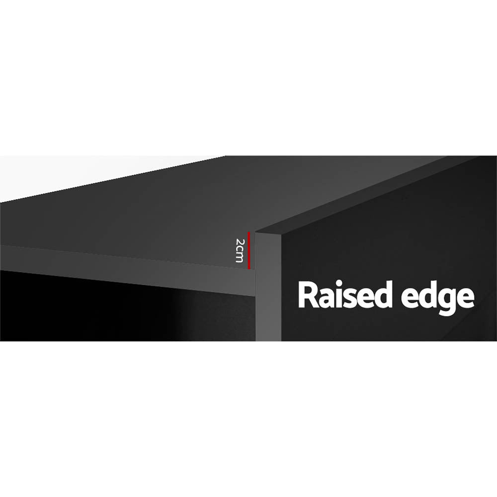 Bed Head | Headboard | Queen with Shelves | CABI Black