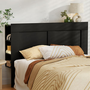 Bed Head | Headboard | Queen with Shelves | CABI Black