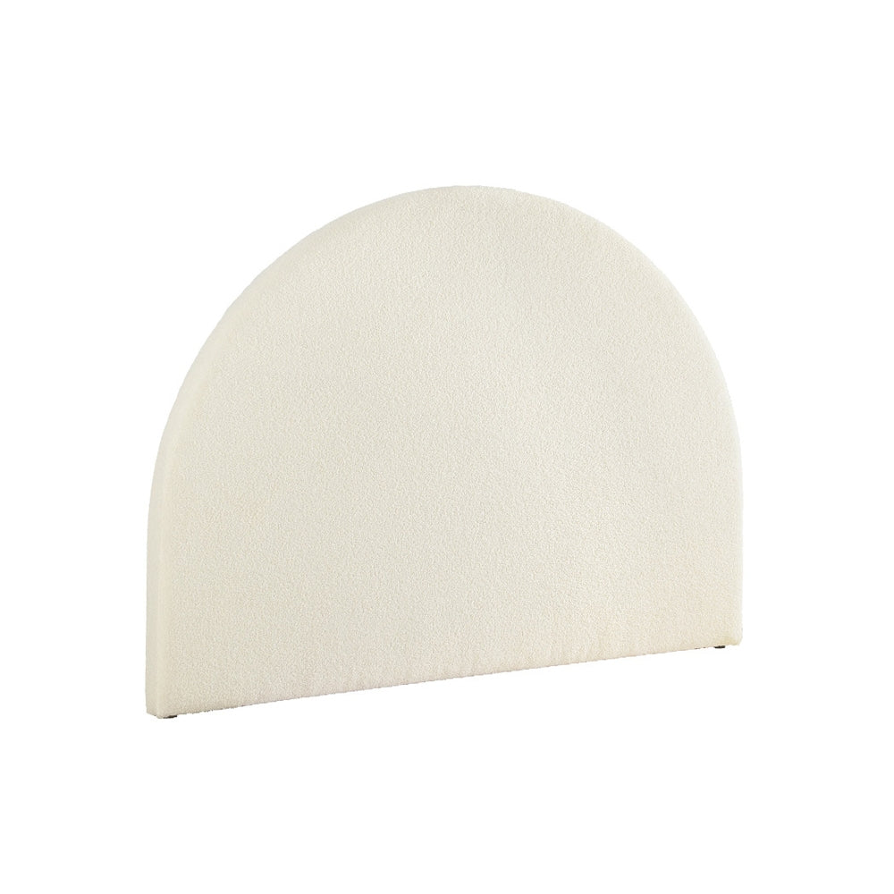 Bed Head | Headboard | Bed Frame Double | Boucle | GREI White