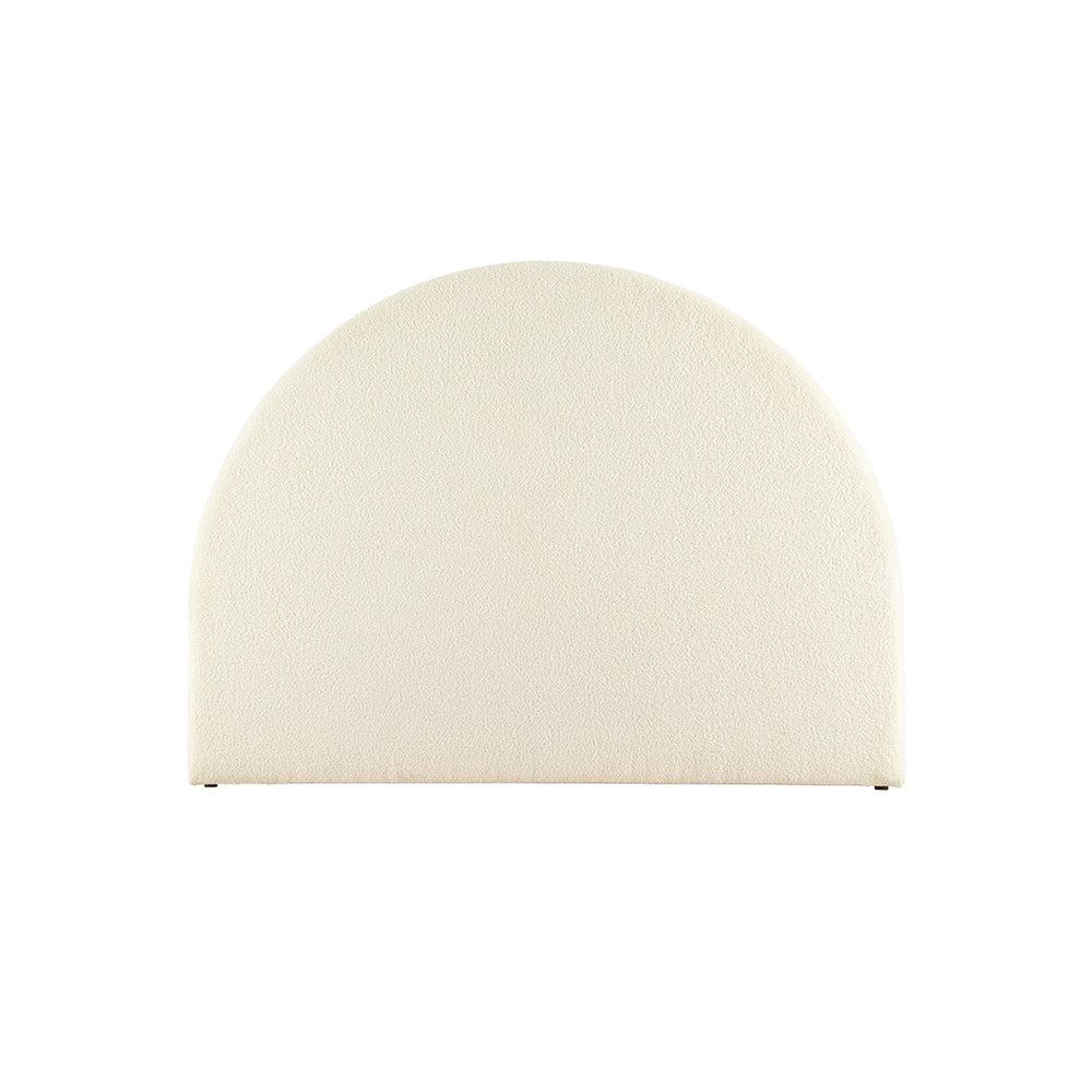 Bed Head | Headboard | Bed Frame Double | Boucle | GREI White