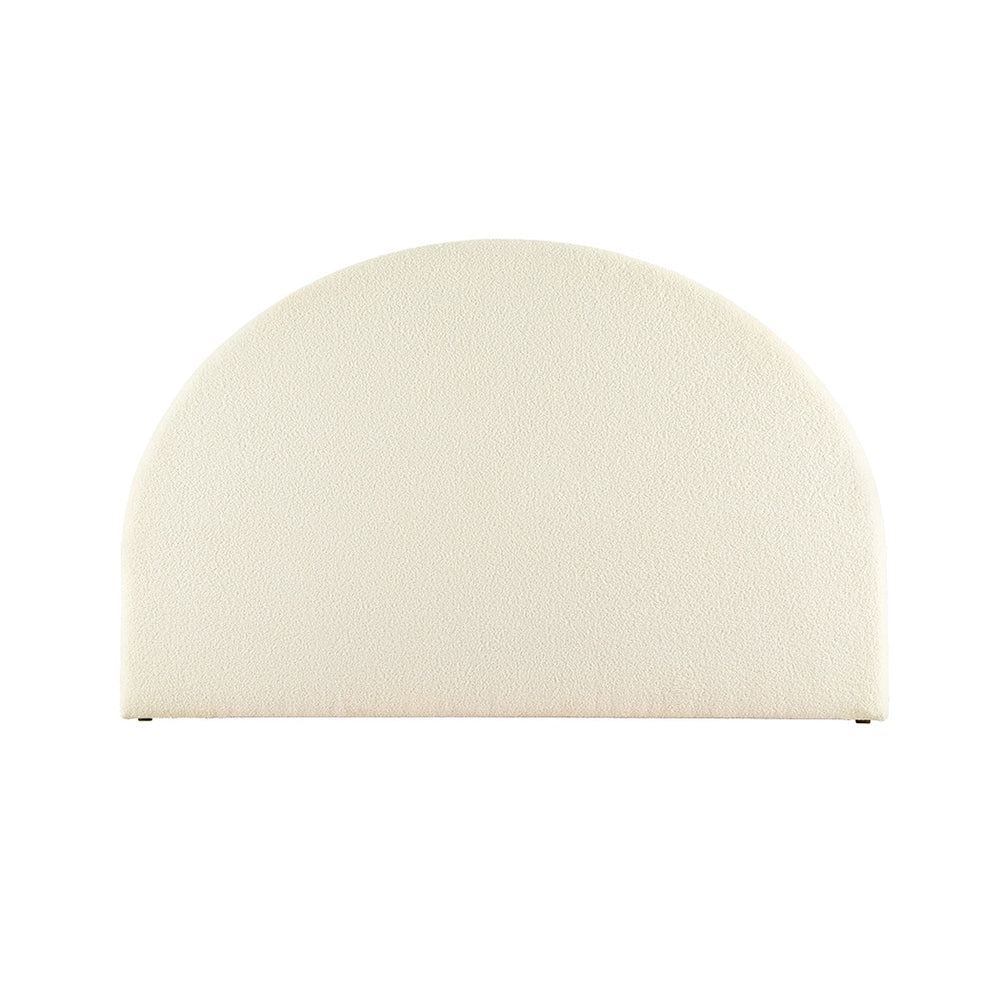 Bed Head Headboard | King Bed Frame | Boucle Fabric | GREI White