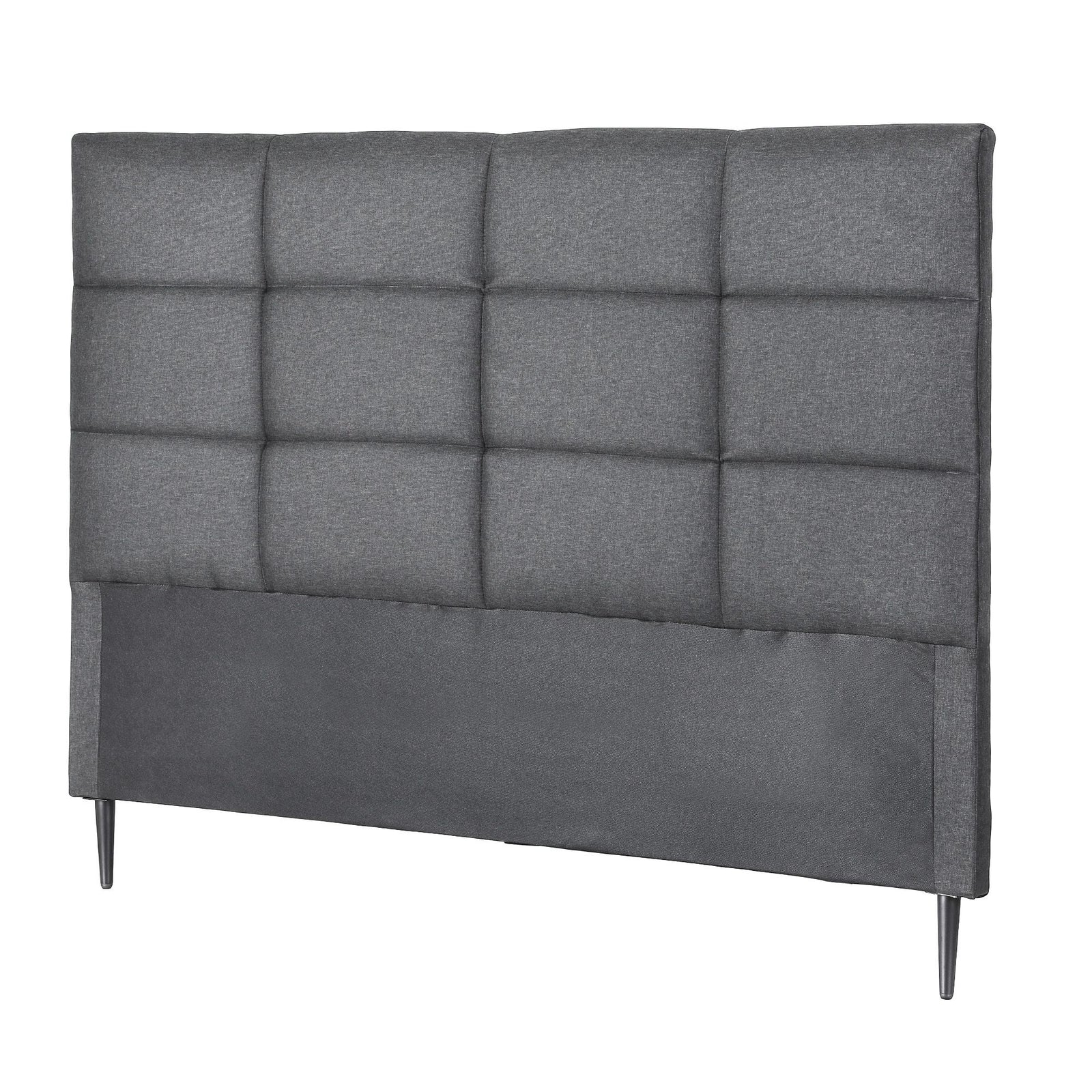 Double Bed Head | Linen Fabric Headboard | Charcoal