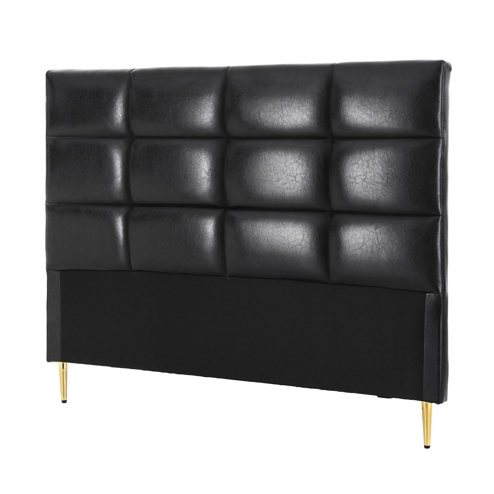 Queen Bed Head | PU Leather Headboard | Black