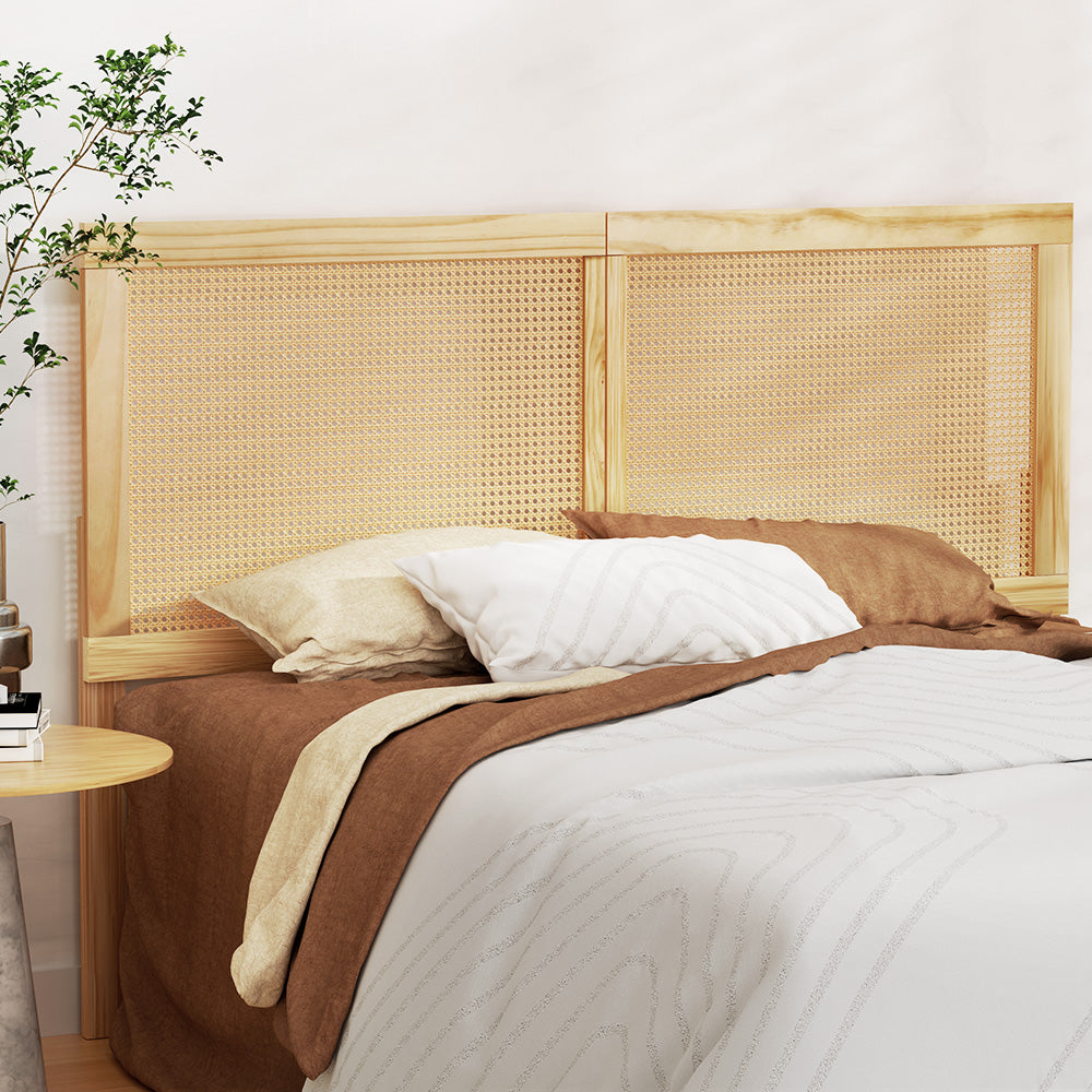 Bed Head | Headboard | Queen Rattan | RIBO Pine