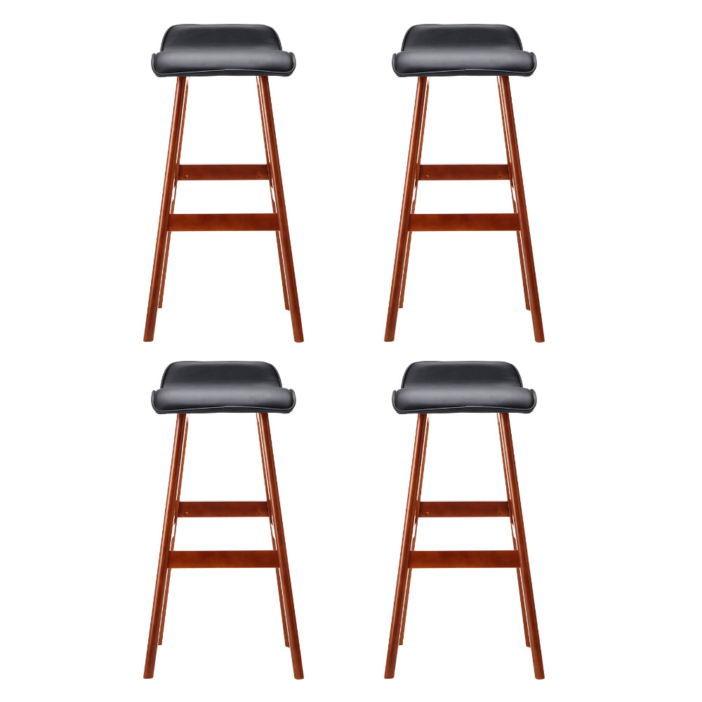 Bar Stools | 4PCS | Wooden Stool | Black