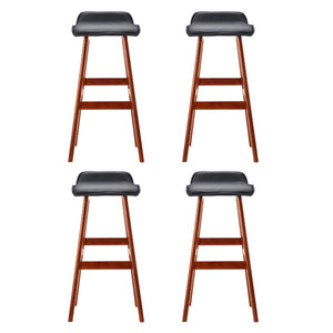 Bar Stools | 4PCS | Wooden Stool | Black