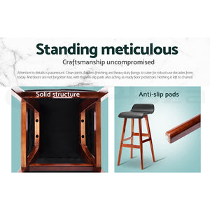 Bar Stools | 4PCS | Wooden Stool | Black