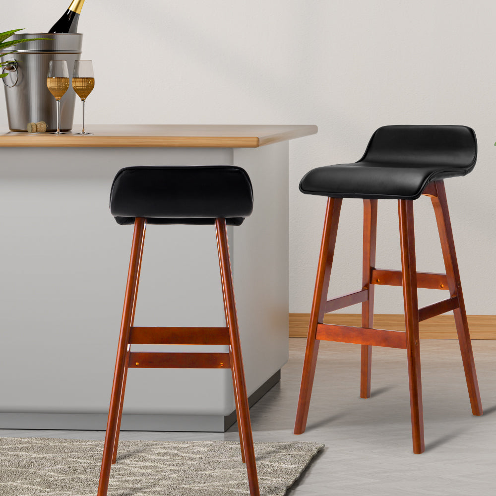 Bar Stools | 4PCS | Wooden Stool | Black