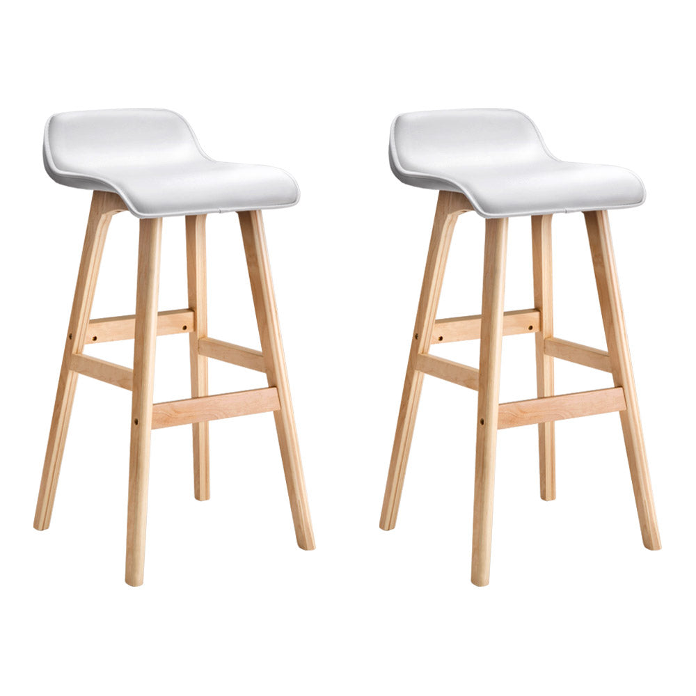 Bar Stools | 2PCS | Wooden Stool | White